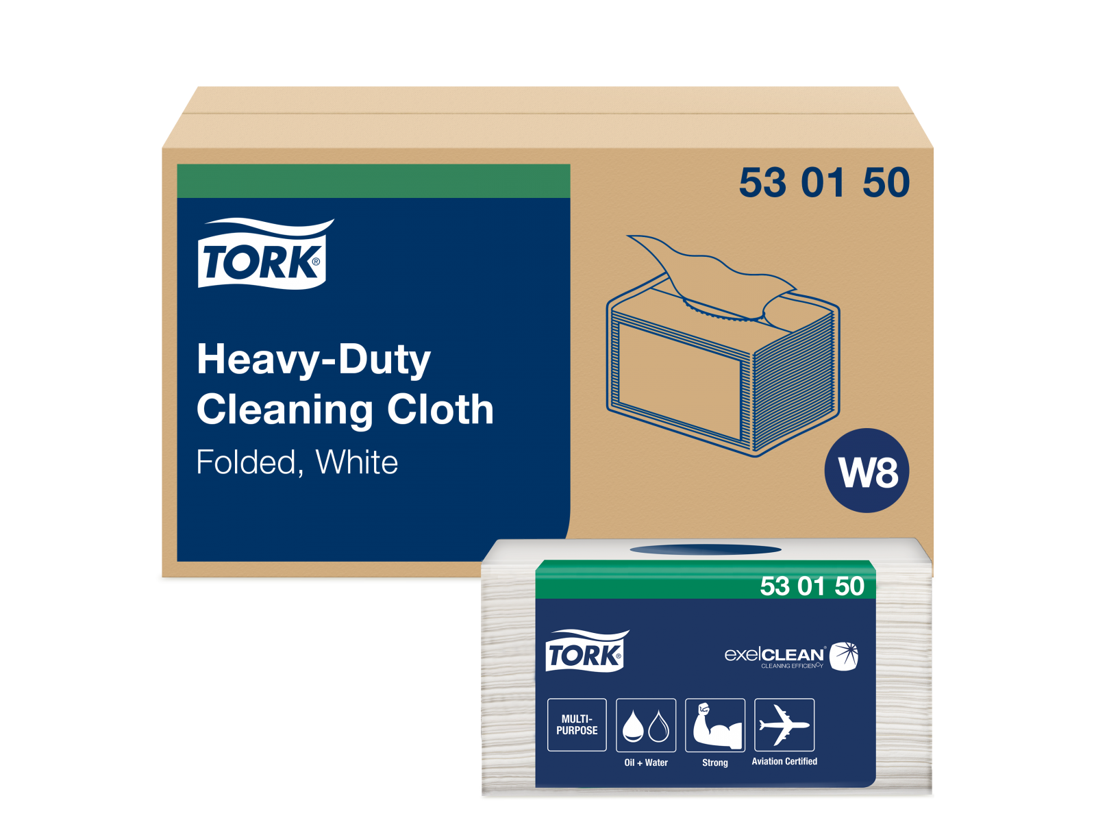 Czyściwo TORK 530150 Trudne Zabrudzenia White A45